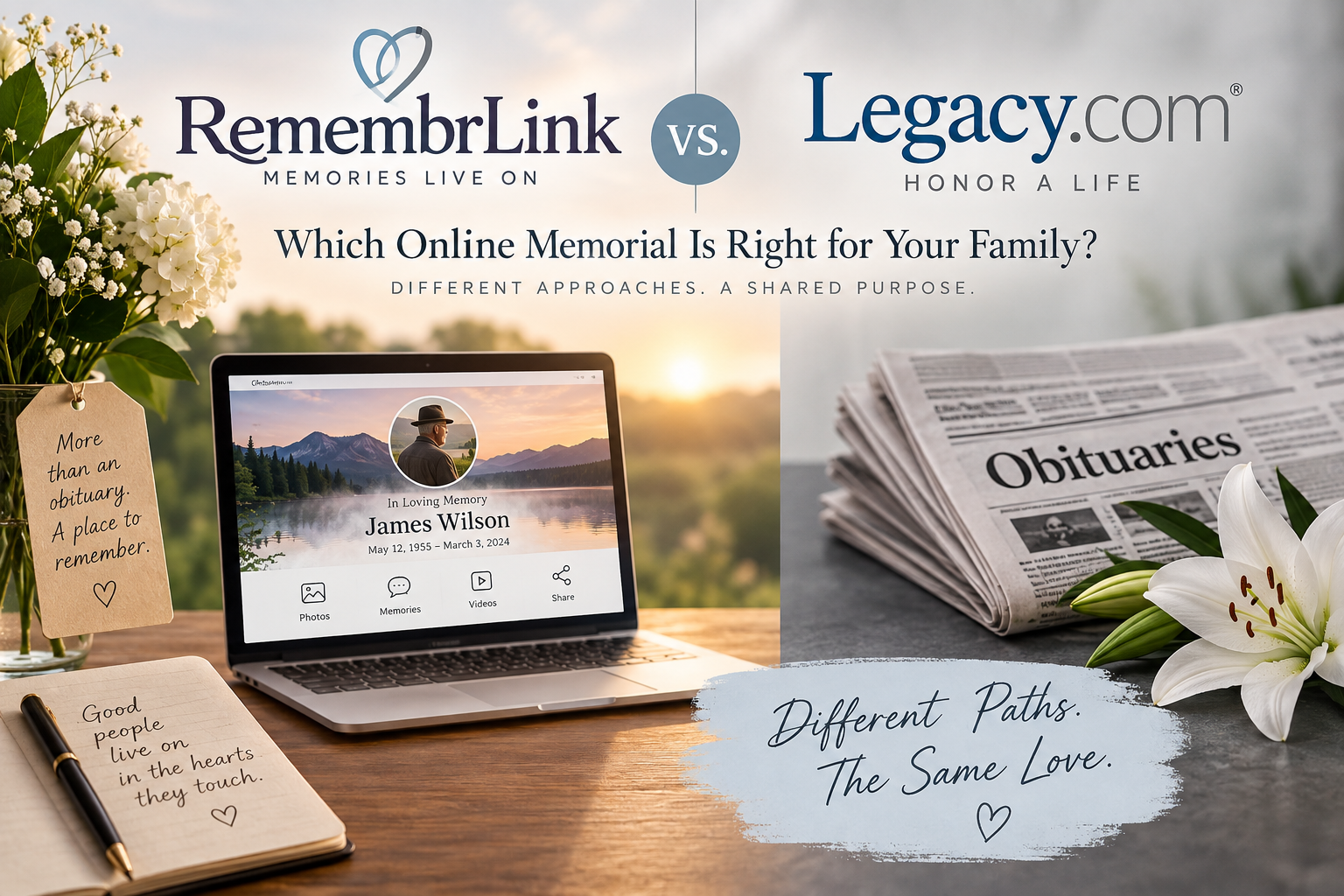 RemembrLink vs. Legacy.com: Which Online Memorial Is Right for Your Family?